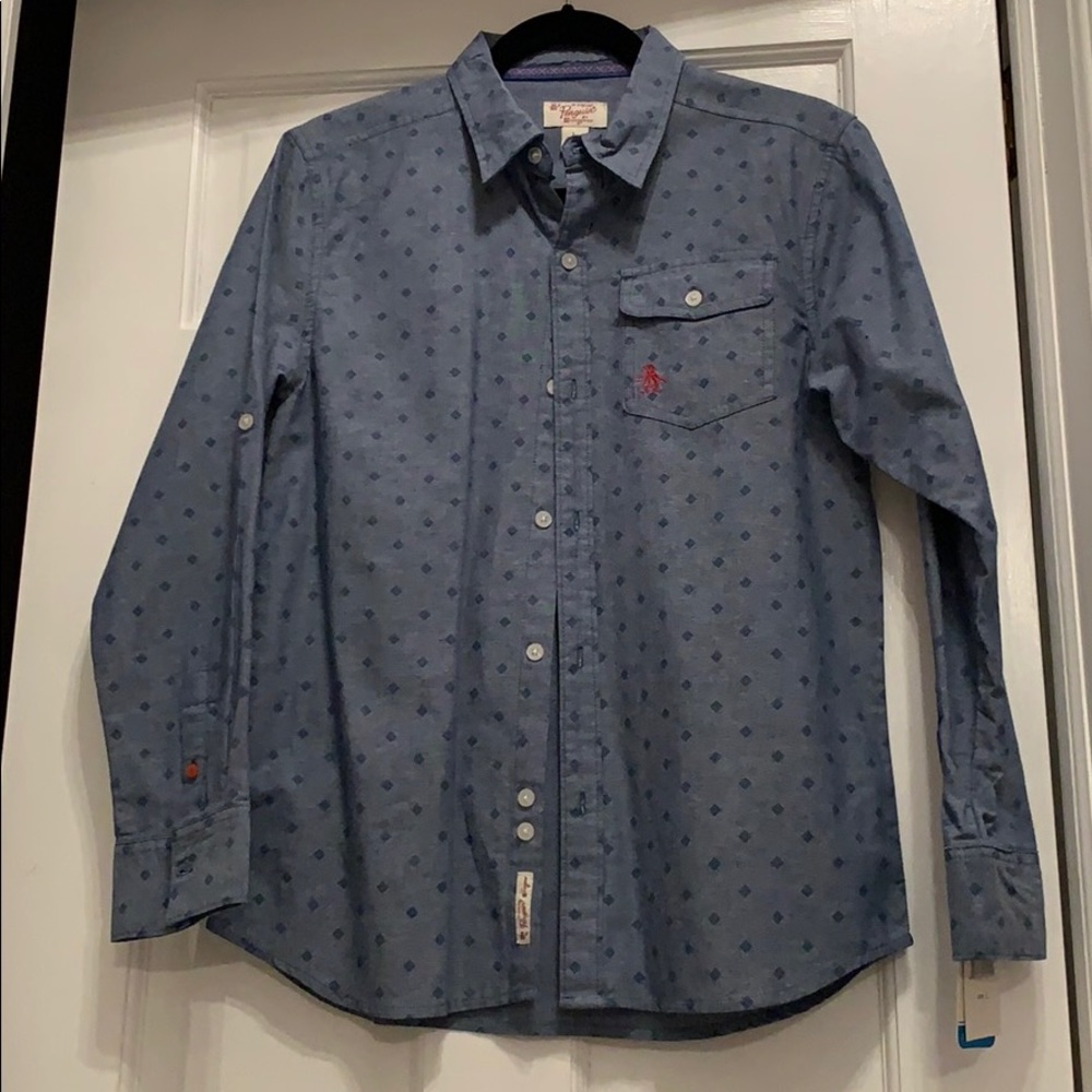 Brand new boys Penguin button down shirt
